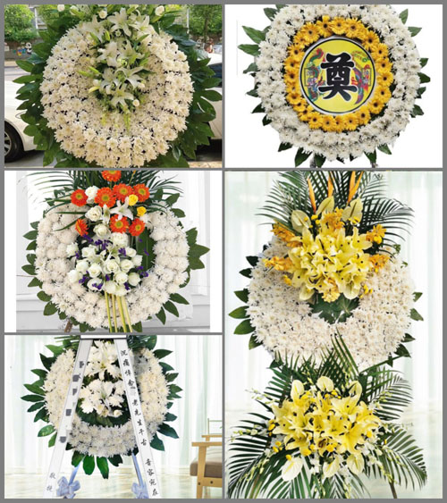 山东青岛黄岛区滨海街道东山张村花圈速递